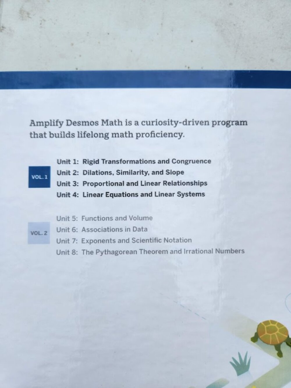 Amplify Desmos Math Grade 8 Volume 1 California Teacher Edition Book Answer Answ - Picture 4 of 15